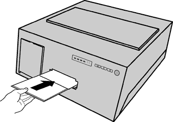 Reisepass in den Drucker einlegen